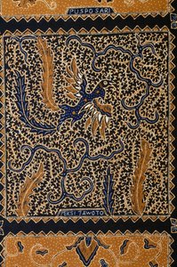 Traditionelles Batik-Design namens Peksi Yawoto, Surakarta, Java, Indonesien (Detail) von Unbekannt Unbekannt