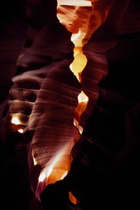 USA, Arizona, Upper Antelope Canyon, Innenansicht Corkscrew Canyon (Foto) von Unbekannt Unbekannt