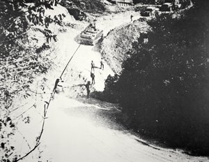 Blick auf den Ho-Chi-Minh-Pfad in Laos von Unbekannt Unbekannt