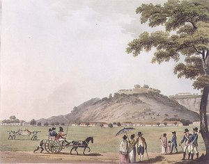 Ansicht des Mount St. Thomas, nahe Madras, Tafel 20 aus 