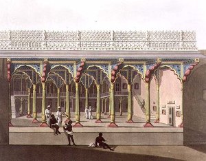 Westfront von Tippoos Palast, Bangalore, Tafel 10 aus 