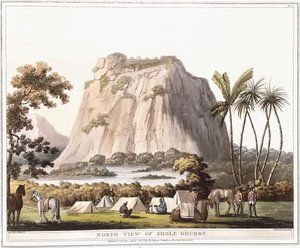 Nordansicht von Shole Ghurry, 1805 von Lieutenant James Hunter