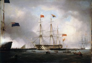 Der Besuch von Königin Victoria I. des Vereinigten Königreichs (1819-1901) auf der HMS 