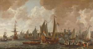 Ankunft von Karl II., König von England, in Rotterdam, 24. Mai 1660