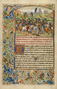 Gillion besiegt König Hector und Gillion kämpft mit dem Emir von Orbrie von Lieven van Lathem