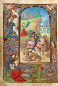 Sankt Georg und der Drache von Lieven van Lathem