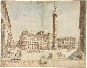 Achtzehn Ansichten von Rom: Die Piazza Colonna