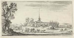 Landschaft mit Kloster von Lievin Cruyl