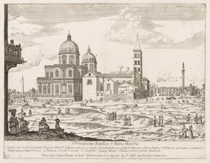 Santa Maria Maggiore aus "Prospectus Locurum Urbis Romae Insign[ium]" von Lievin Cruyl
