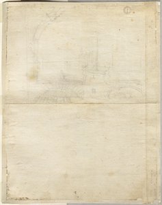 Skizze für San Giovanni in Laterano (verso) von Lievin Cruyl