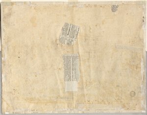Abzeichnung eines Brunnens von Recto und Skizzen von zwei Gesichtern (Verso)