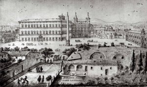 Ansicht von Lateran, Rom, 1672-73 von Lievin Cruyl