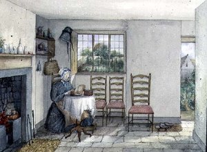 Mrs. Hancocks Cottage, eines der Armenhäuser in Anyhoe