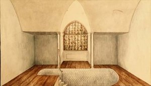 Das Kaltbadezimmer in Aynhoe von Lili Cartwright