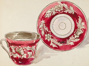 Tasse und Untertasse, ca. 1936 von Lillian Causey