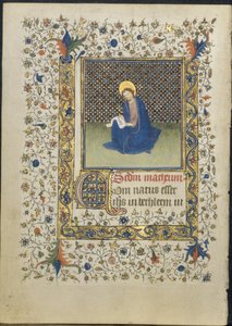 Blatt aus einem Stundenbuch: St. Matthäus