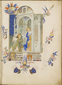 Die Verkündigung Les Très Riches Heures du duc de Berry von Limbourg Brothers