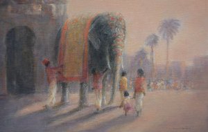 Bemalter Elefant