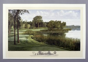 16. Loch, Hazeltine National Golf Club, Chaska, Minnesota, USA von Linda Hartough