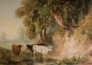 Pastorale Szene mit Vieh, 19. Jahrhundert
