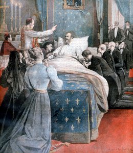 Der Tod des Comte de Paris, England, 1894