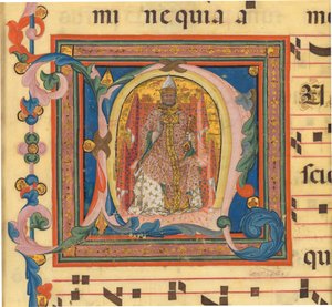 Der heilige Petrus auf dem Thron von Lippo Vanni