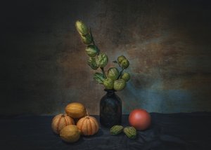 Stimmungsvolle Ernte Stillleben