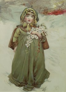 Frontispiz aus Christmas Roses, 1880 von Lizzie Mack