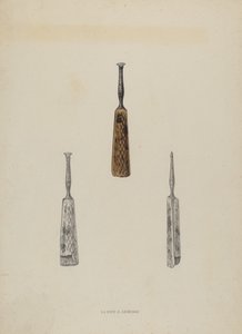 Lederführungsmarkierung, ca. 1937 von Lloyd Charles Lemcke