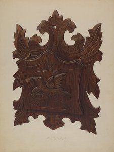 Wandregal für Zeitungen, 1939 von Lloyd Charles Lemcke