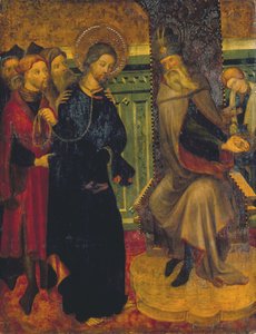 Christus vor Pilatus, ca. 1420-1425 von Lluís Borrassà