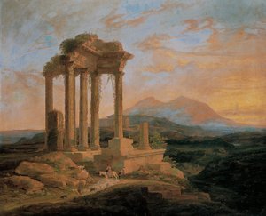 Landschaft mit Ruinen