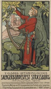Sängerbundesfest Straßburg, 1905 von Léo Schnug