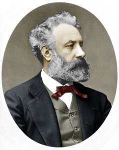 Jules Verne (1828-1905) französischer Schriftsteller, hier im Jahr 1877