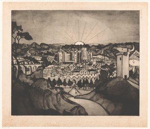 Avignon von Lodewijk Schelfhout (signed by artist)