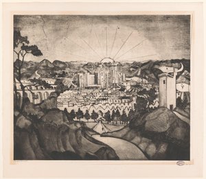 Avignon von Lodewijk Schelfhout (signed by artist)