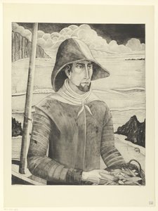 Bretonischer Fischer von Lodewijk Schelfhout (signed by artist)
