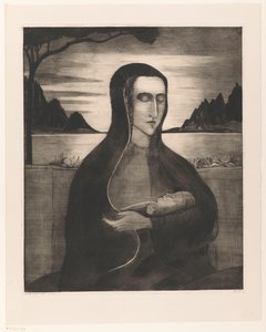 Korsische Frau mit Kind von Lodewijk Schelfhout (signed by artist)