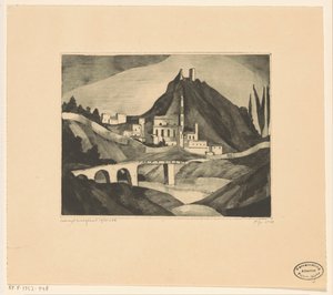Corte I von Lodewijk Schelfhout (signed by artist)