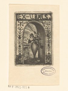 Ex Libris von C. van der Meulen von Lodewijk Schelfhout (signed by artist)