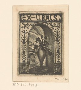 Ex Libris von C. van der Meulen von Lodewijk Schelfhout (signed by artist)