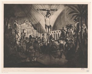 Golgotha II von Lodewijk Schelfhout (signed by artist)