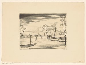 Holländische Winterlandschaft II von Lodewijk Schelfhout (signed by artist)