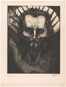 Kopf von Christus von Lodewijk Schelfhout (signed by artist)