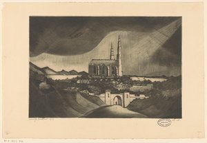 Kathedrale von Lodewijk Schelfhout (signed by artist)