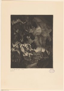 Gewitter von Lodewijk Schelfhout (signed by artist)