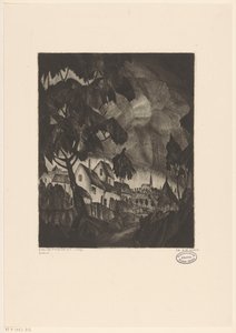 Gewitter von Lodewijk Schelfhout (signed by artist)