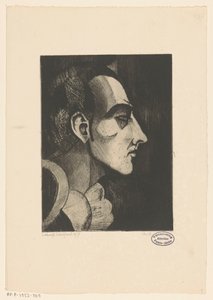 Pierrot I von Lodewijk Schelfhout (signed by artist)