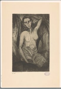 Sitzende Frau