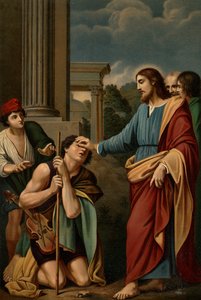 Die Heilung des Blinden von Lodovico after Carracci
